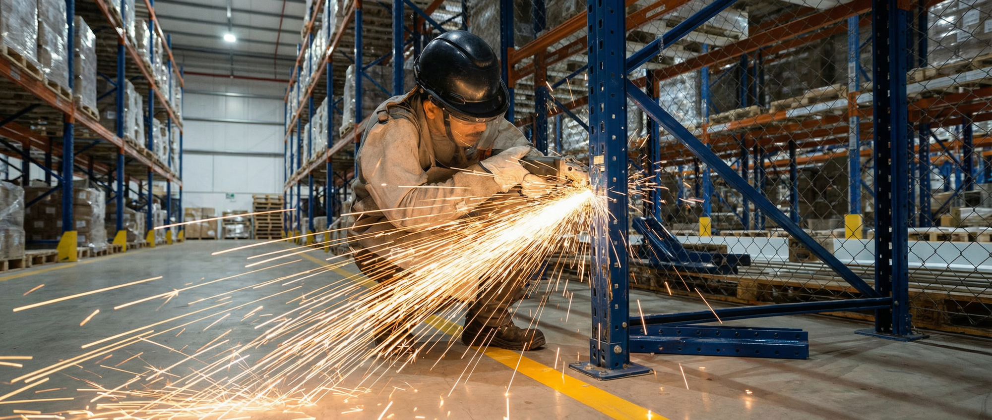 Manutenção de estruturas Porta-palete: um fator de segurança